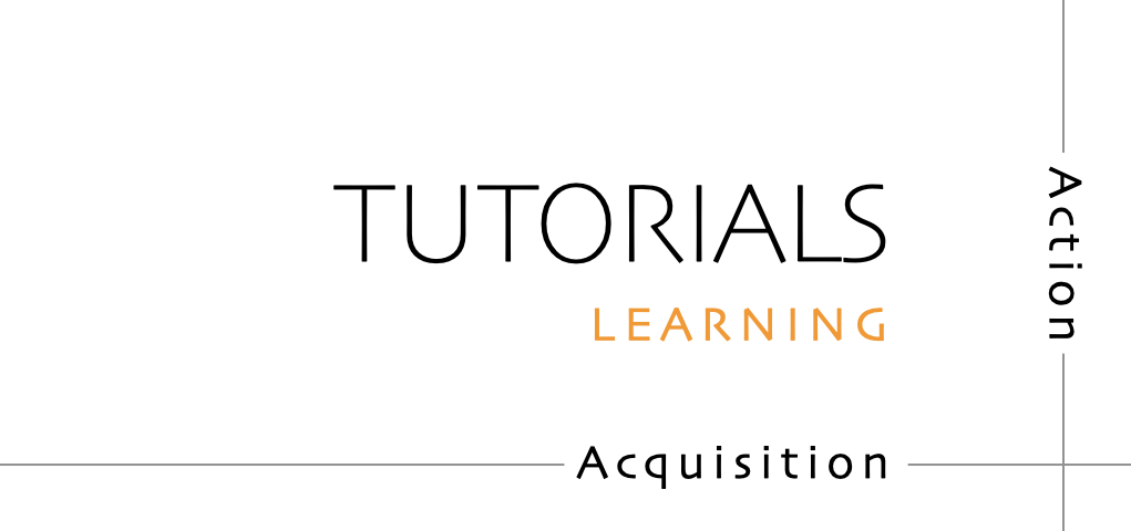 Tutorials - learning-oriented guides that describe practical steps and are intended to serve our study.